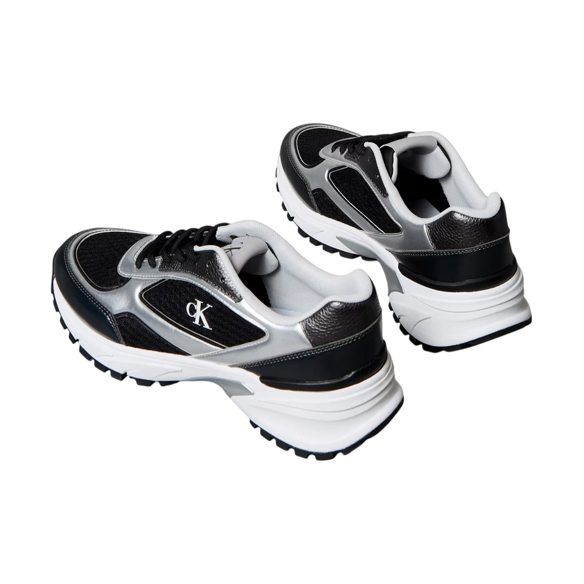 Black-Silver - Lifestyle - Calvin Klein Mens Hiking Shoes