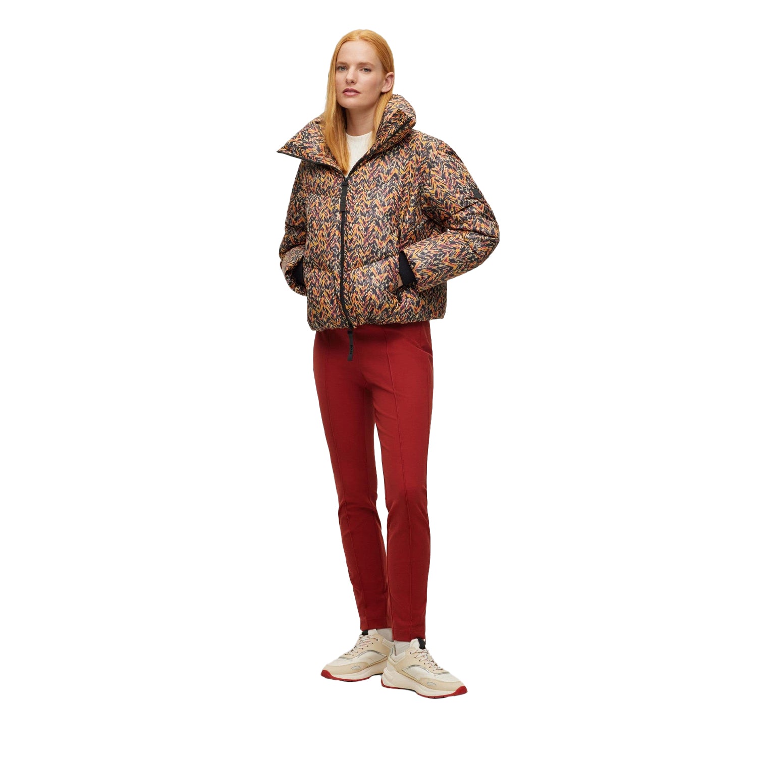 Red - Pack Shot - Boss Womens-Ladies C Tashani Trousers