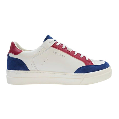 White-Blue-Red - Front - Loyalti Mens Braid Trainers