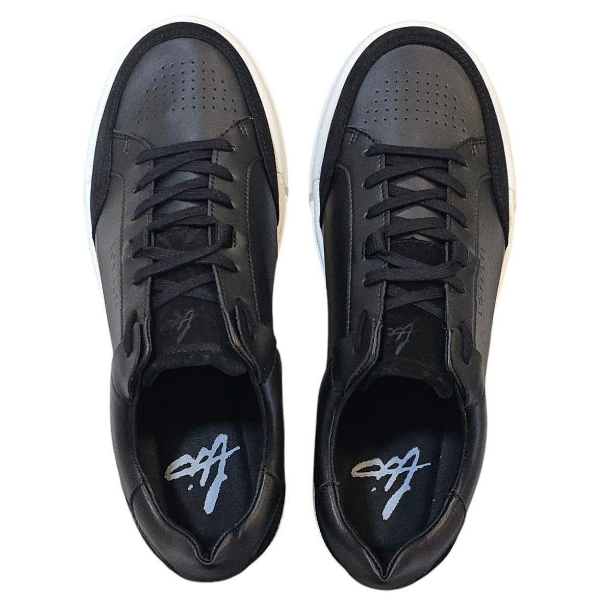 Black-White - Lifestyle - Loyalti Mens Braid Trainers
