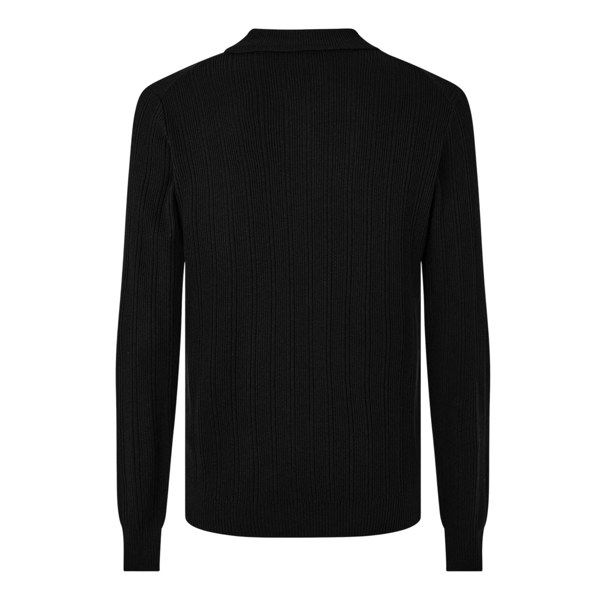 Black - Back - Hugo Mens Sastoro Ribbed Casual Top