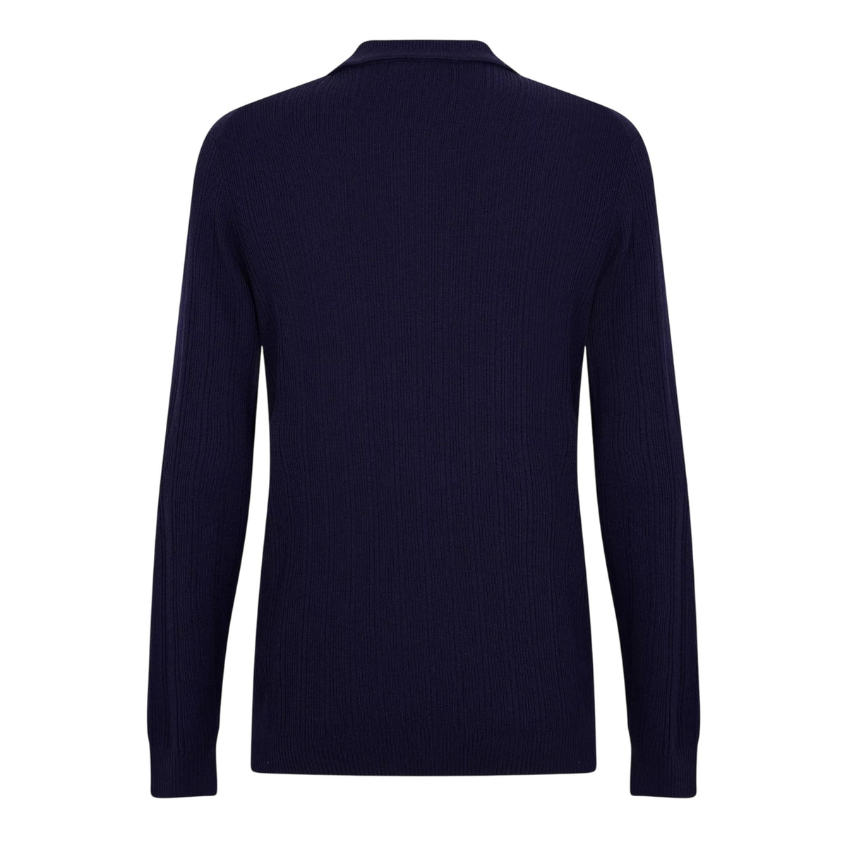 Navy - Back - Hugo Mens Sastoro Ribbed Casual Top
