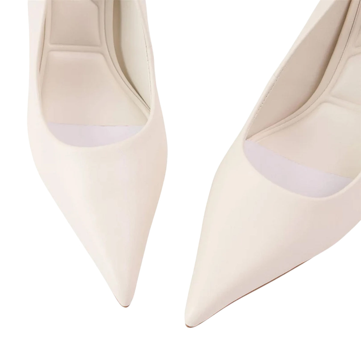 White - Side - Aldo Womens-Ladies Leather Formal High Stiletto Heel Pumps
