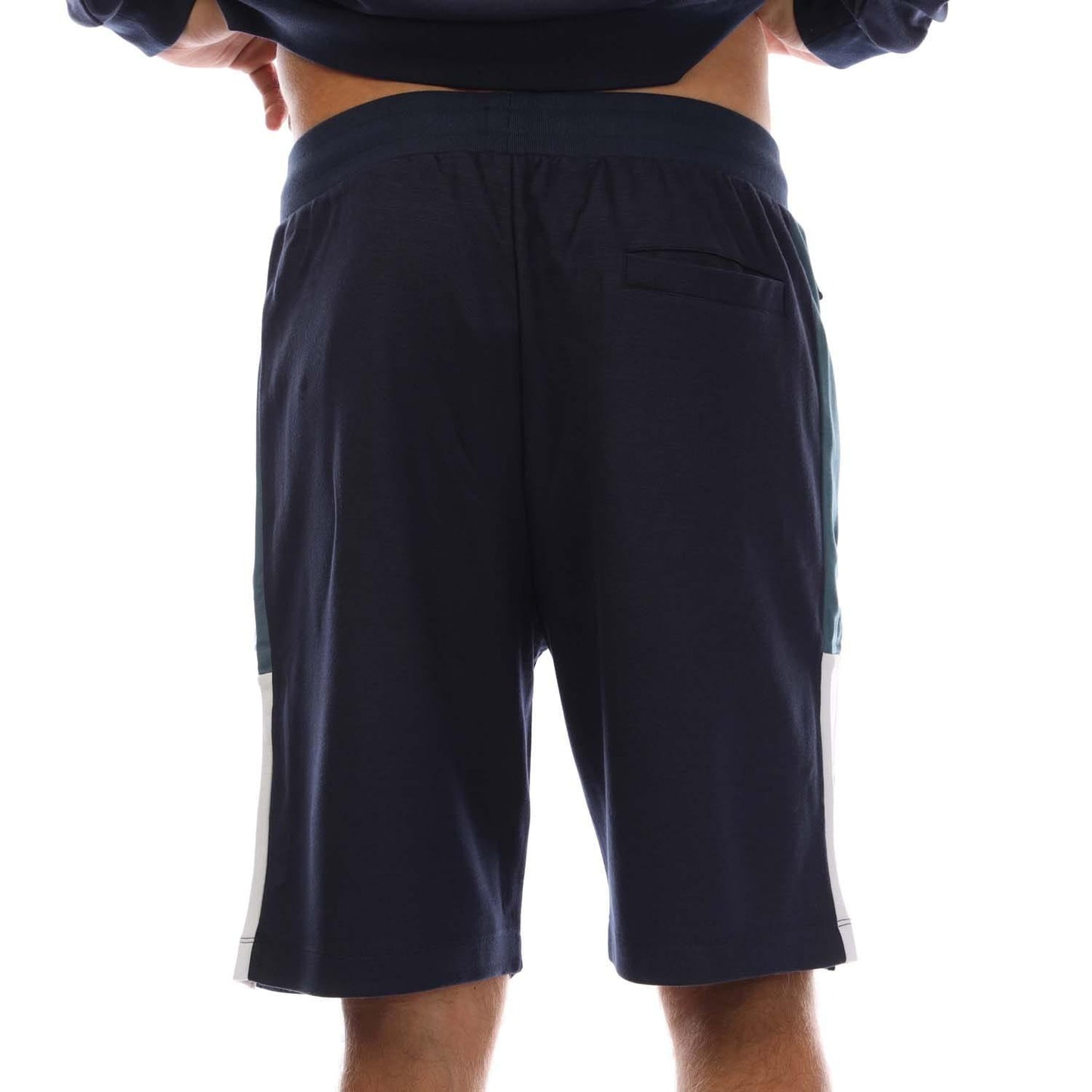Navy - Back - Lyle & Scott Mens Fly Fleece Casual Shorts