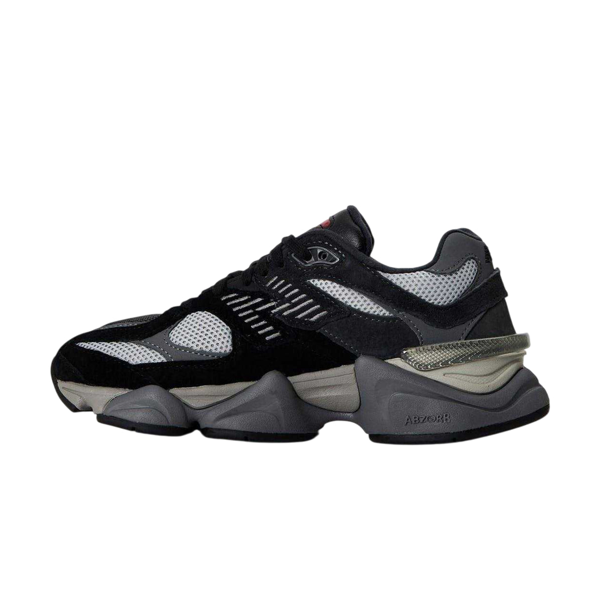 Black - Back - New Balance Womens-Ladies Suede Trainers