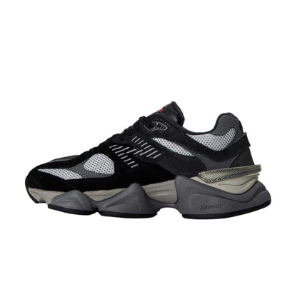 Black - Back - New Balance Womens-Ladies Suede Trainers