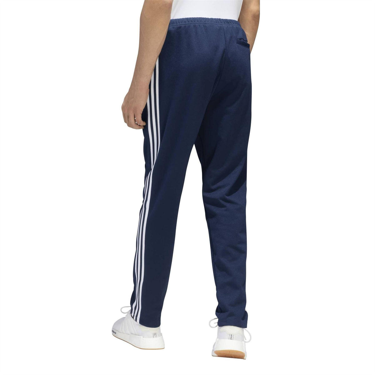Indigo Blue - Back - Adidas Mens Beckenbauer Logo Slim Tracksuit Bottoms