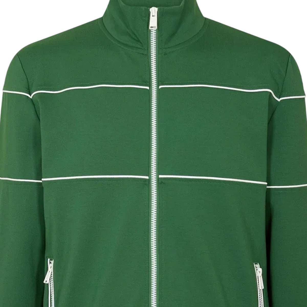 Green - Lifestyle - Boss Mens Horizontal Stripe Track Jacket