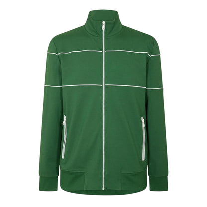 Green - Front - Boss Mens Horizontal Stripe Track Jacket