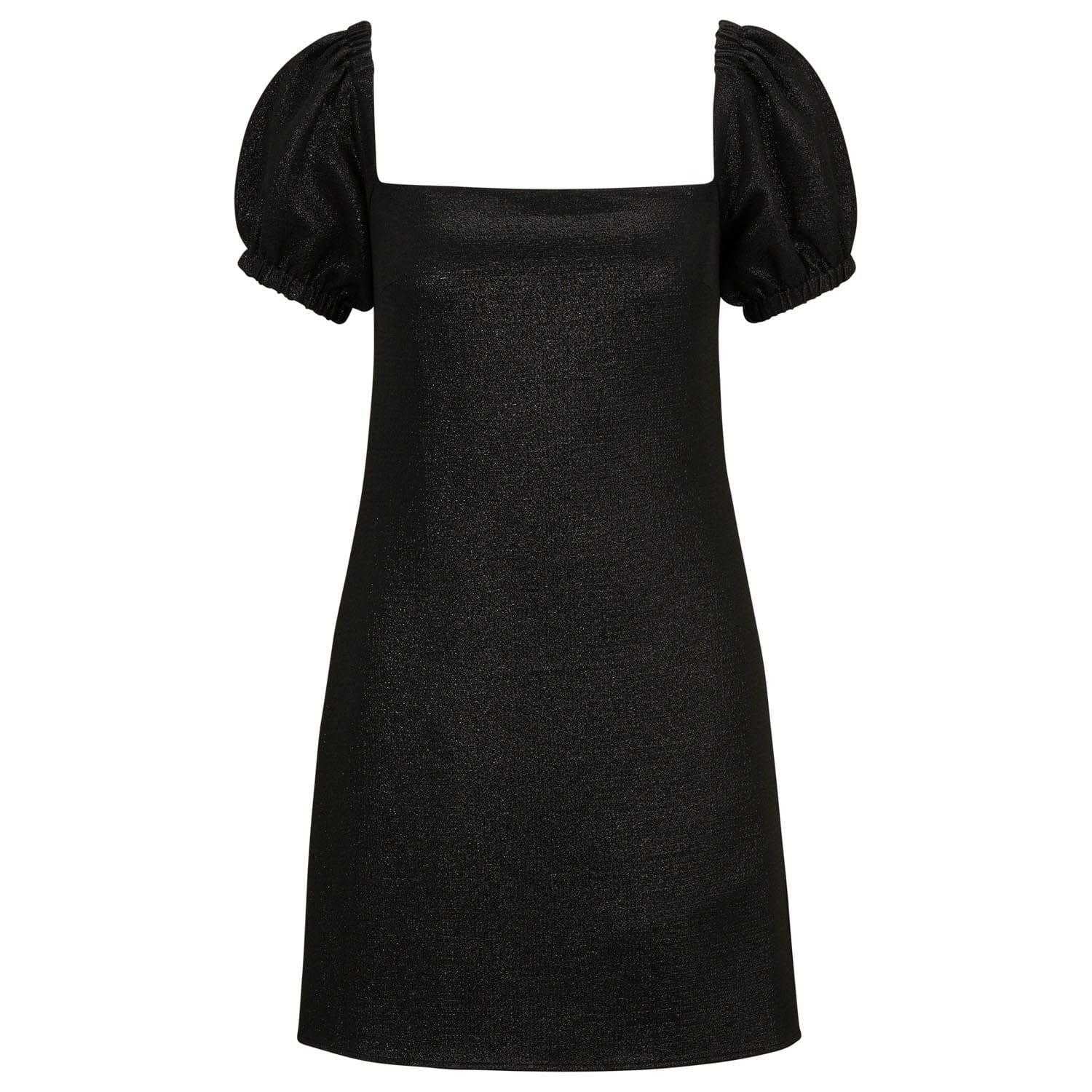 Black - Front - Hugo Womens-Ladies Kuleve-1 Square Neck Dress