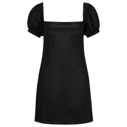 Black - Front - Hugo Womens-Ladies Kuleve-1 Square Neck Dress