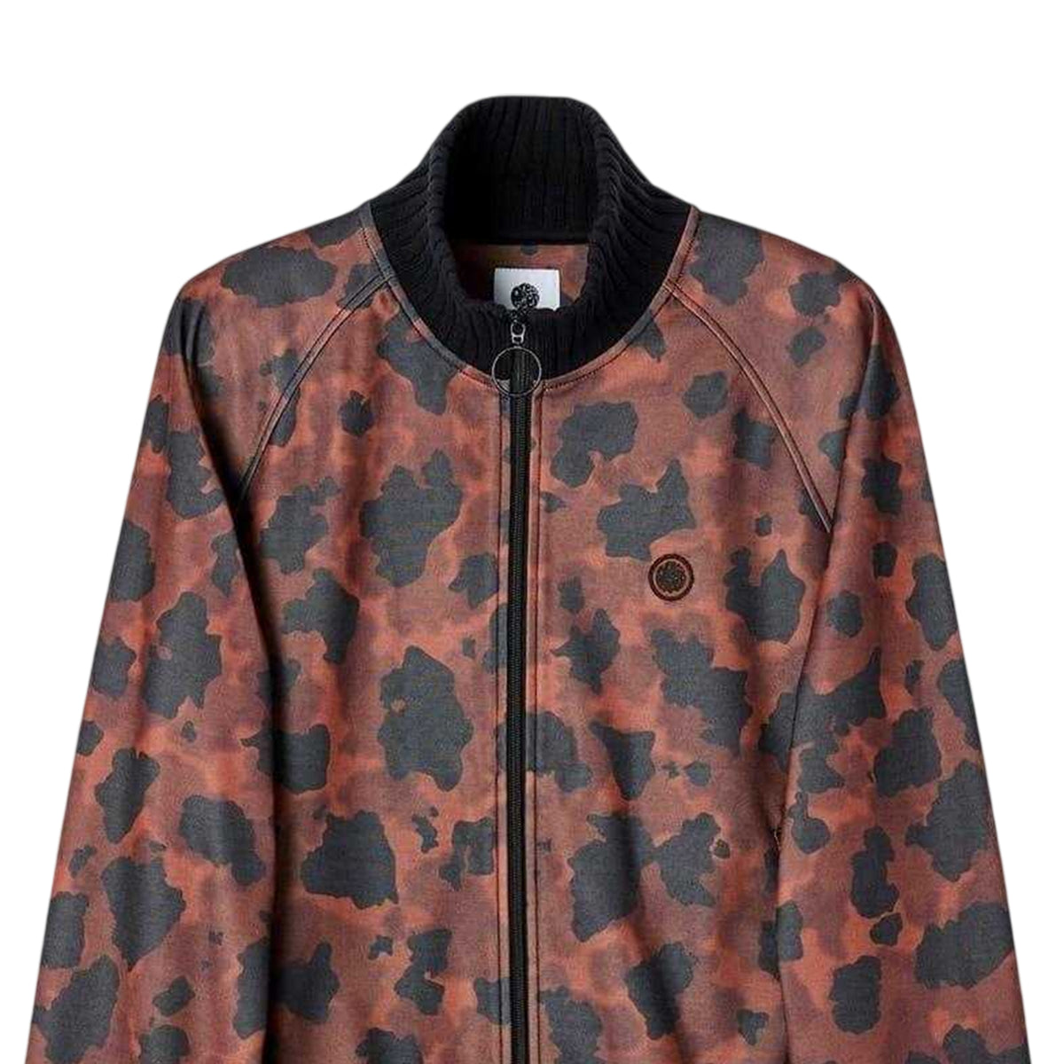 Brown Camo - Back - Pretty Green Mens Raglan Track Jacket