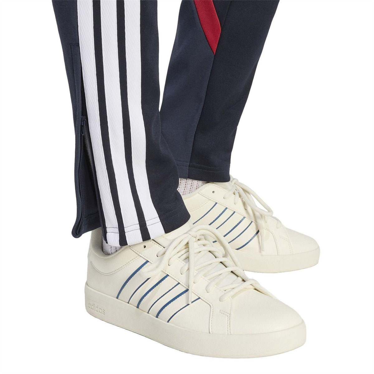 Navy-Red - Lifestyle - Adidas Mens Tiro 23 Tracksuit Bottoms