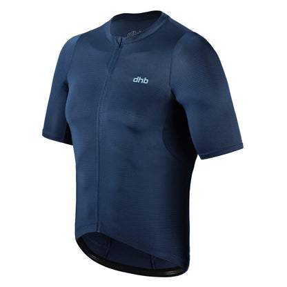 Dark Denim - Side - dhb Mens Tailored Short-Sleeved Cycling Jersey