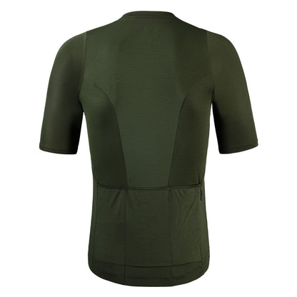 Green - Back - dhb Mens Tailored Short-Sleeved Cycling Jersey