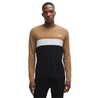 Black - Lifestyle - Hugo Boss Mens Logo Long-Sleeved T-Shirt