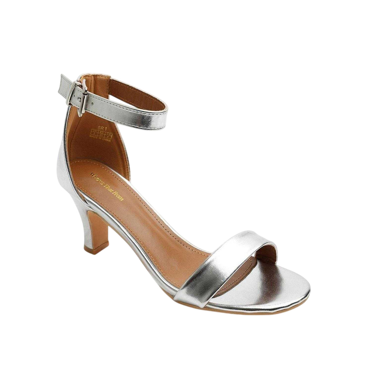 Silver - Back - Where´s That From Womens-Ladies Block Heel Sandals