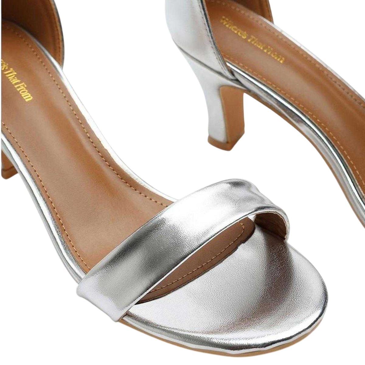 Silver - Lifestyle - Where´s That From Womens-Ladies Block Heel Sandals