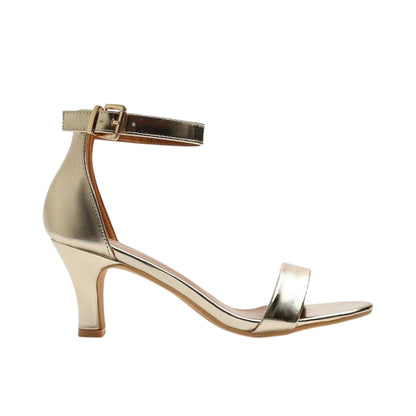 Gold - Front - Where´s That From Womens-Ladies Block Heel Sandals