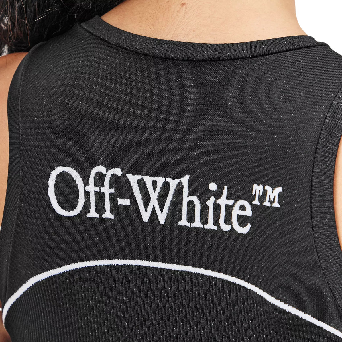 Black - Lifestyle - Off White Womens-Ladies OW Snug Fit Crop Top