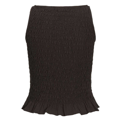 Black - Back - JJXX Womens-Ladies Peplum Smock Top