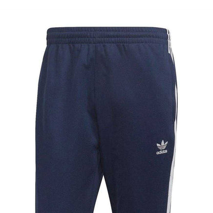 Navy - Side - Adidas Mens Side Stripe Regular Athletic Trousers