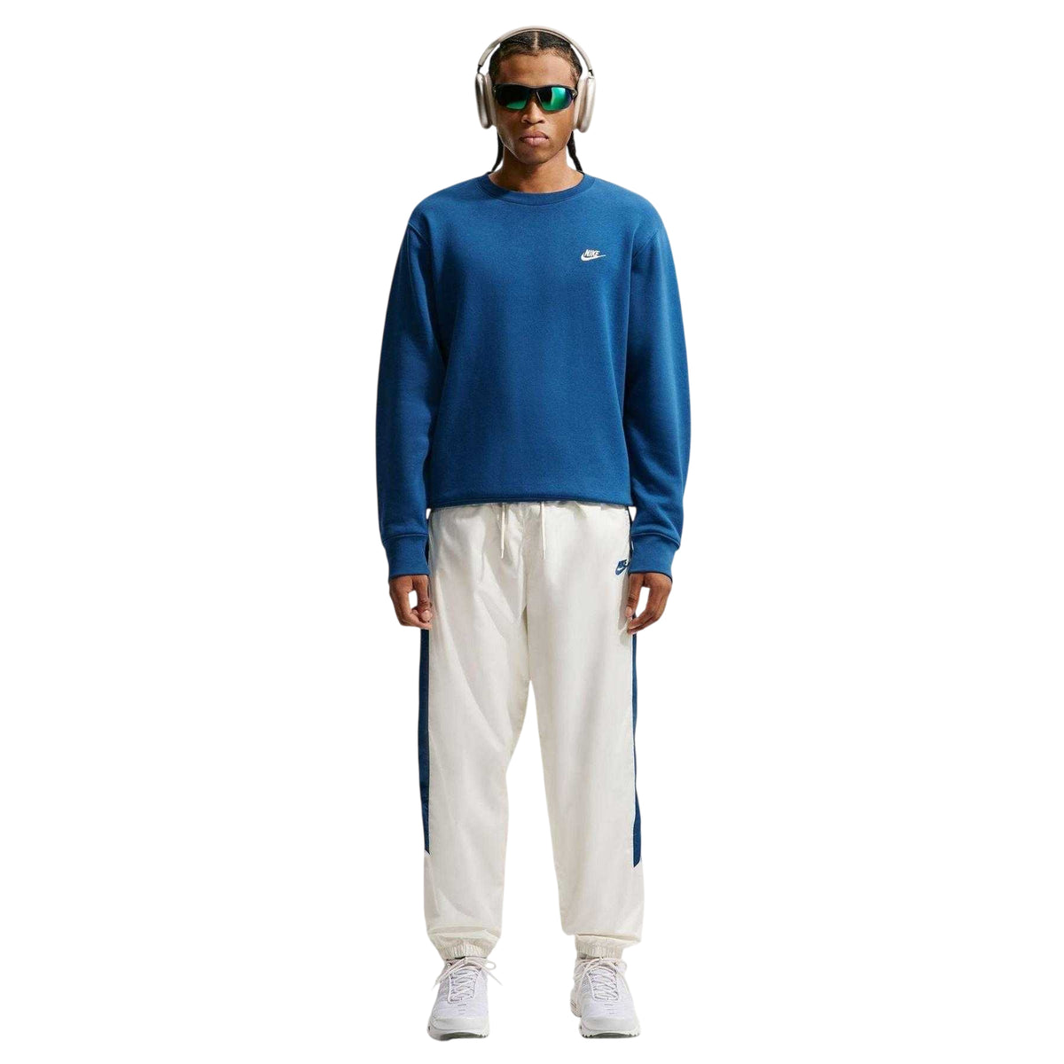 Sail White-Court Blue - Pack Shot - Nike Mens Logo Joggers