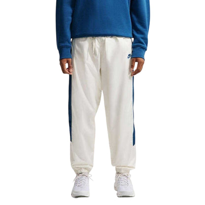 Sail White-Court Blue - Front - Nike Mens Logo Joggers
