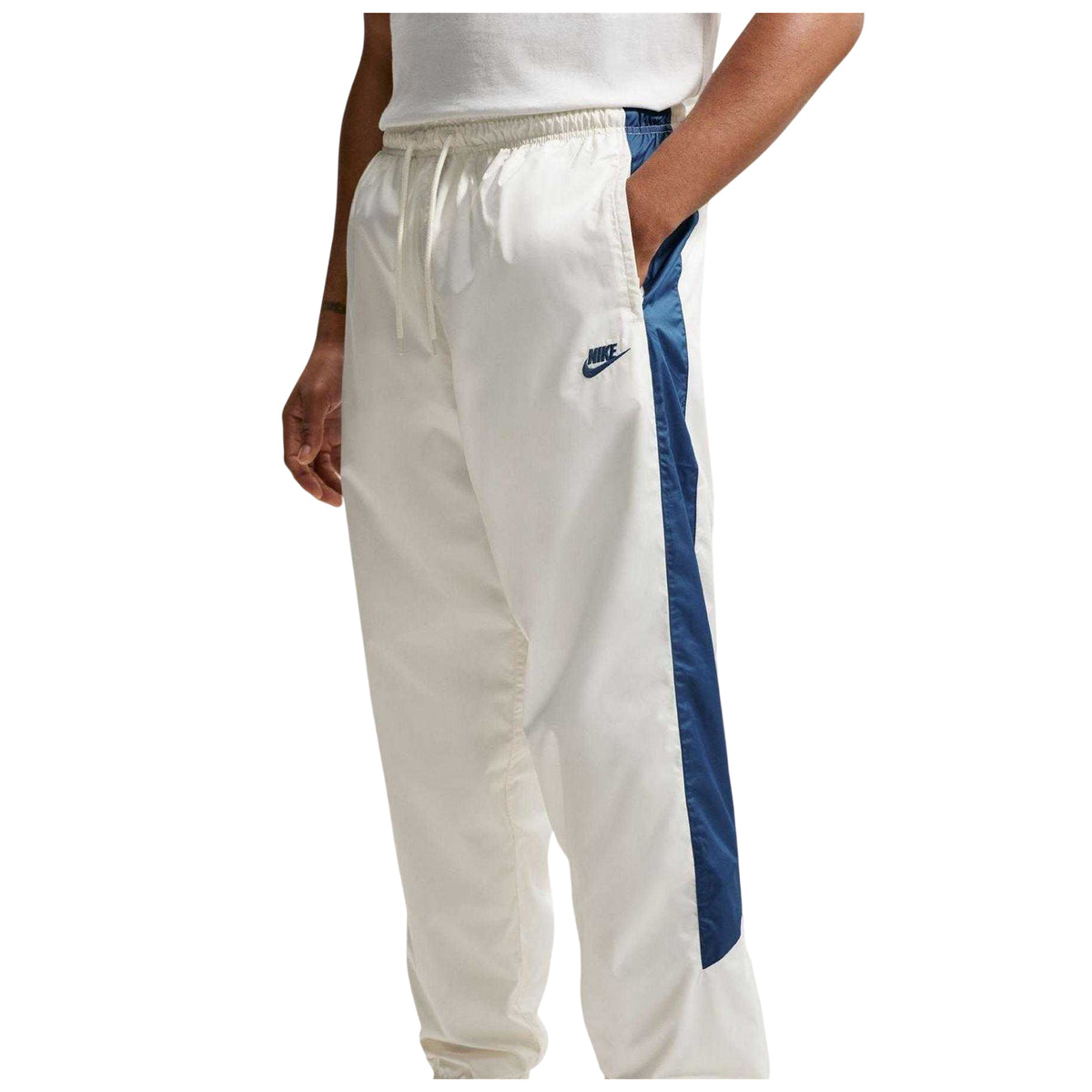 Sail White-Court Blue - Side - Nike Mens Logo Joggers