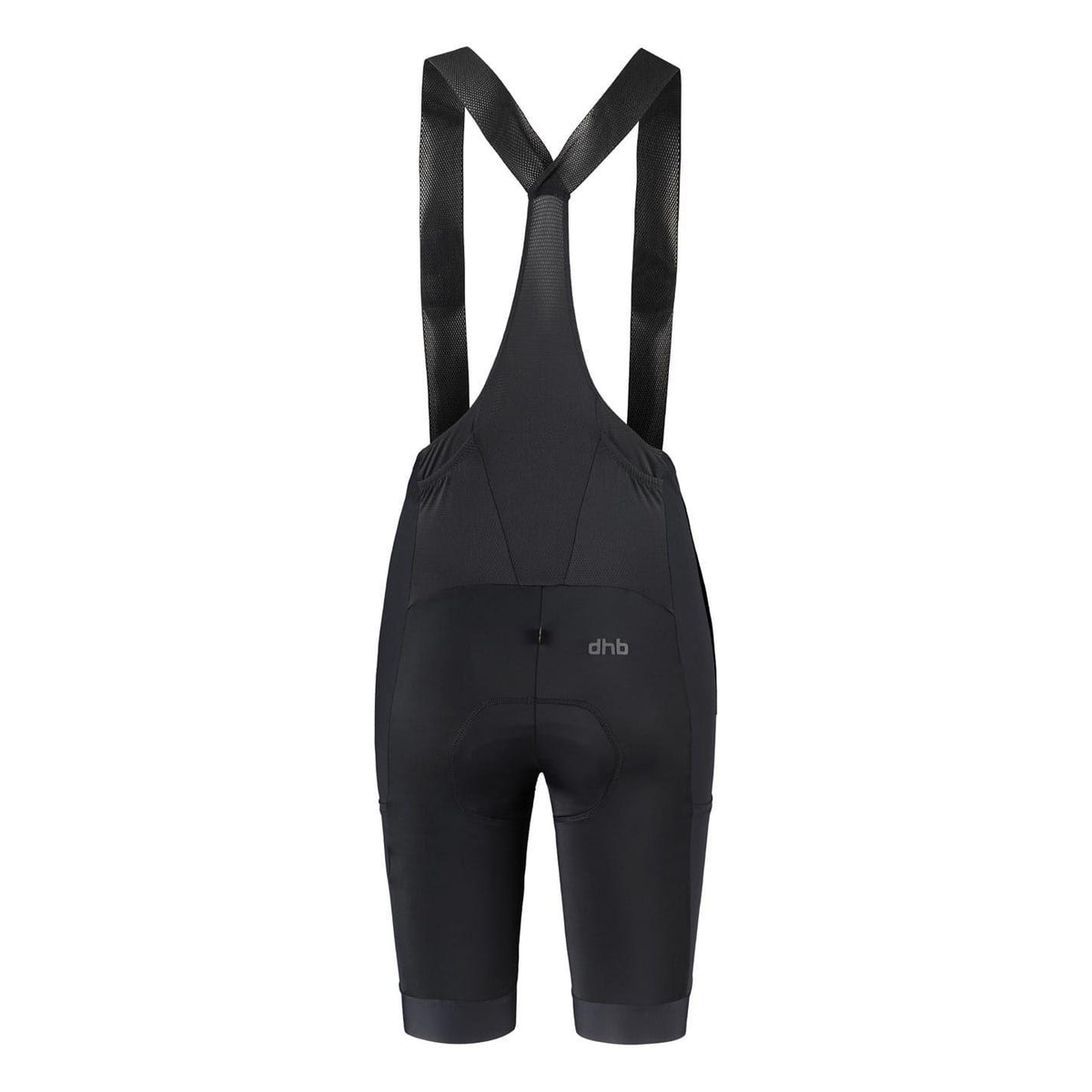 Black - Back - dhb Mens Trail Cycling Bib Shorts