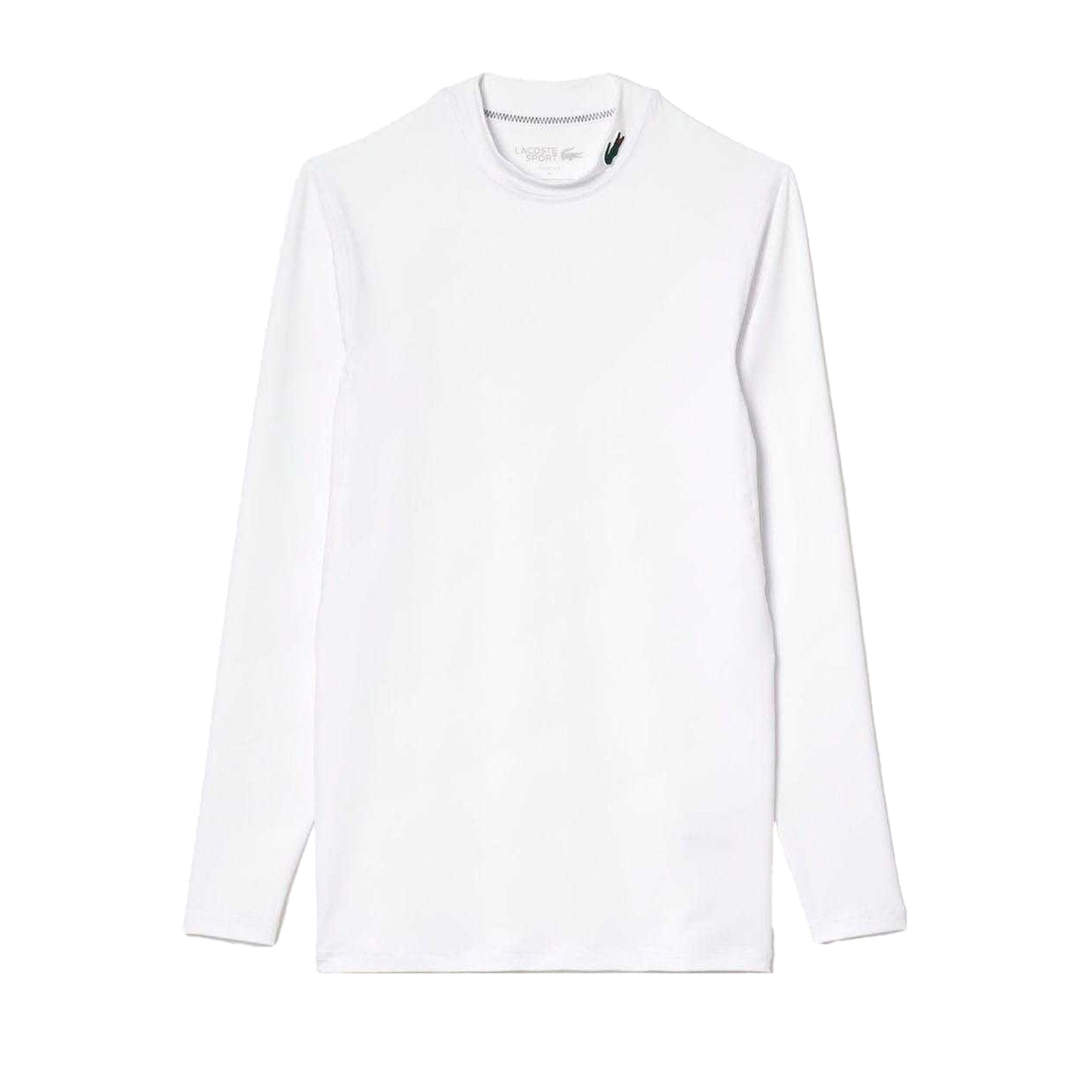 White - Front - Lacoste Mens Ultra Dry Long-Sleeved Sports T-Shirt