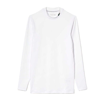 White - Front - Lacoste Mens Ultra Dry Long-Sleeved Sports T-Shirt