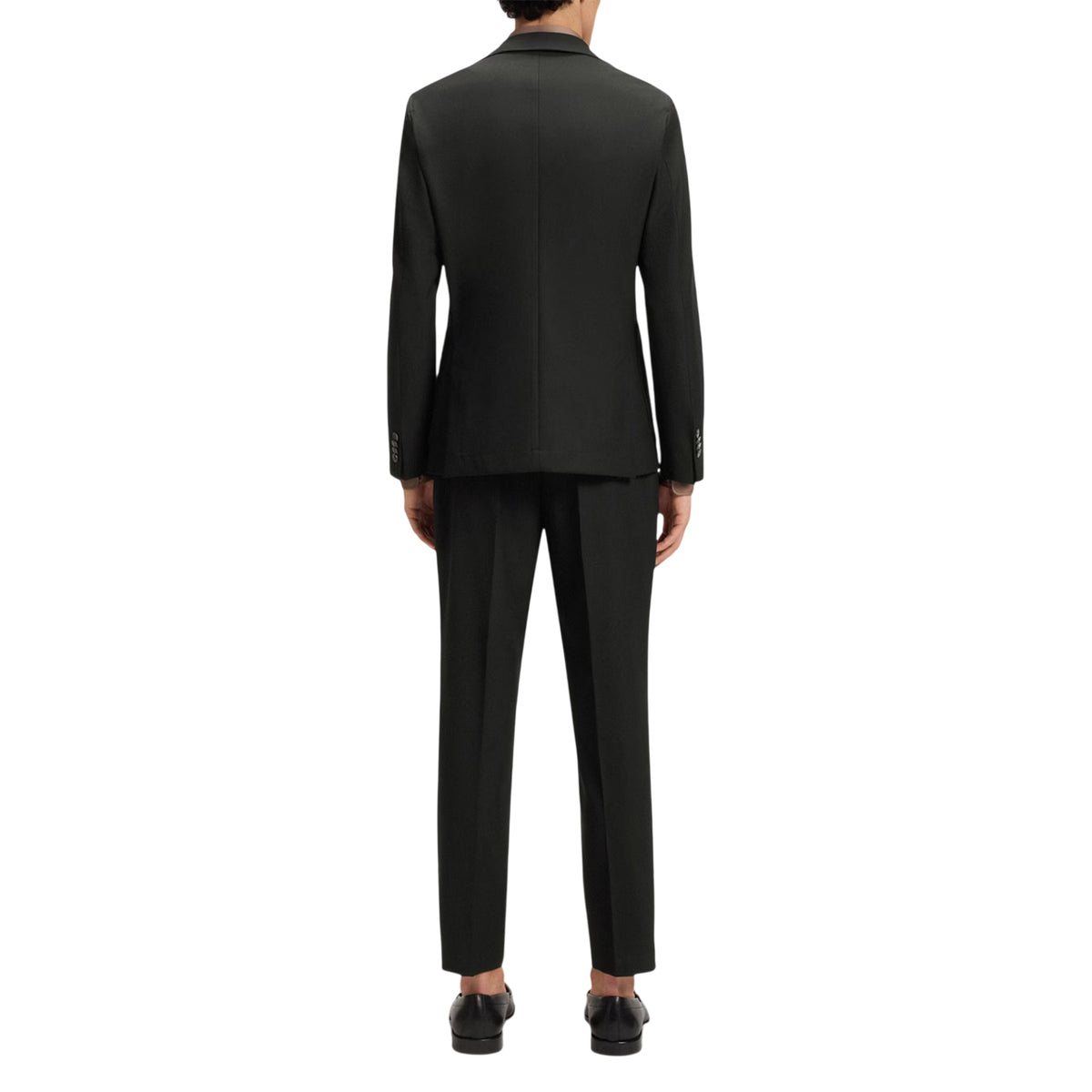 Black - Close up - Boss Mens Lapel Collar Regular Blazer