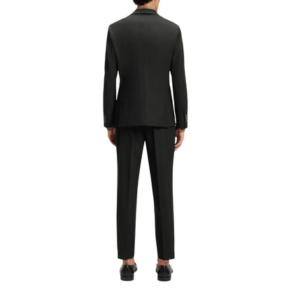 Black - Close up - Boss Mens Lapel Collar Regular Blazer