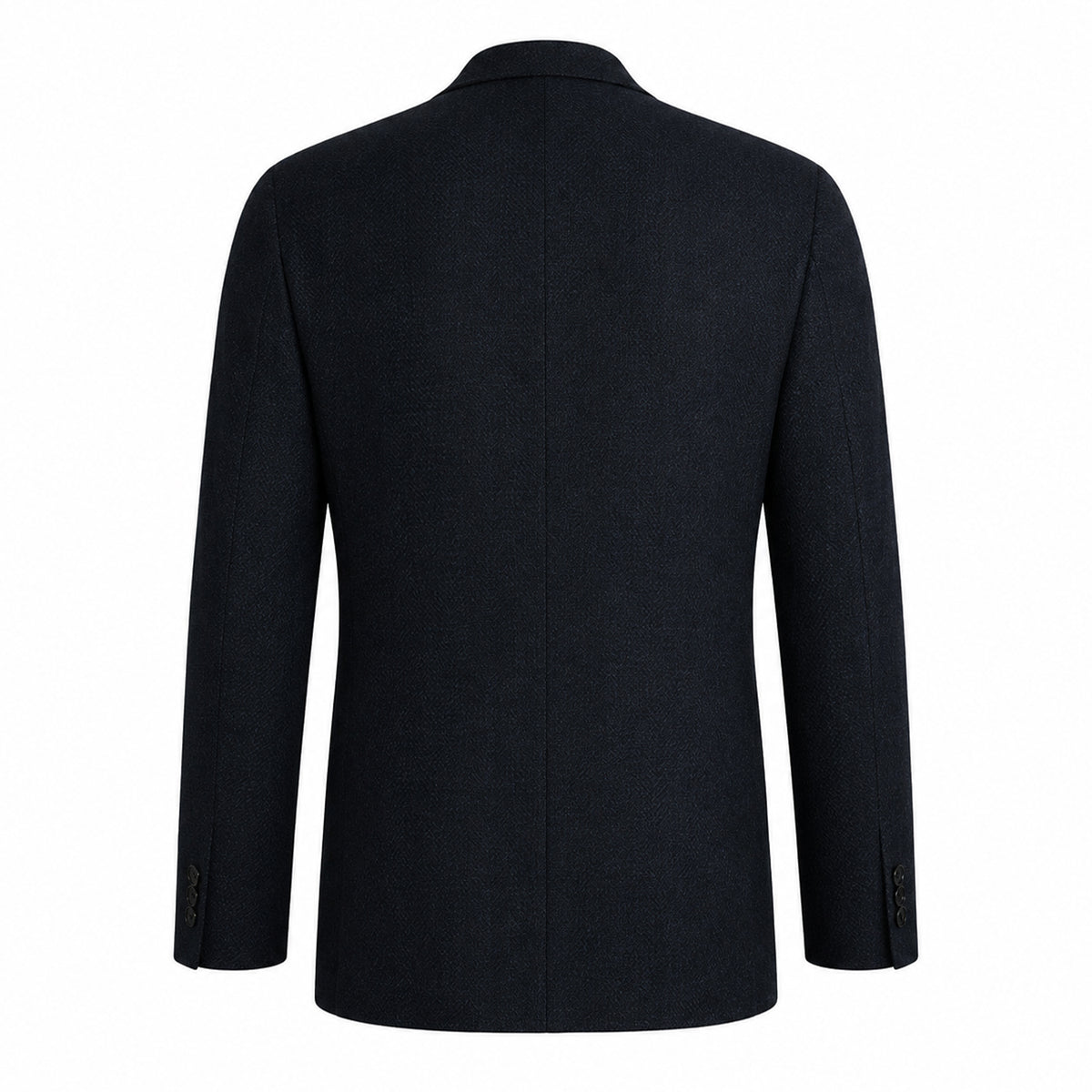 Dark Blue - Back - Boss Mens C Jaye Herringbone Regular Formal Blazer