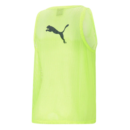 Fluorescent Yellow - Back - Puma Mens Logo Polyester Football Training Bib