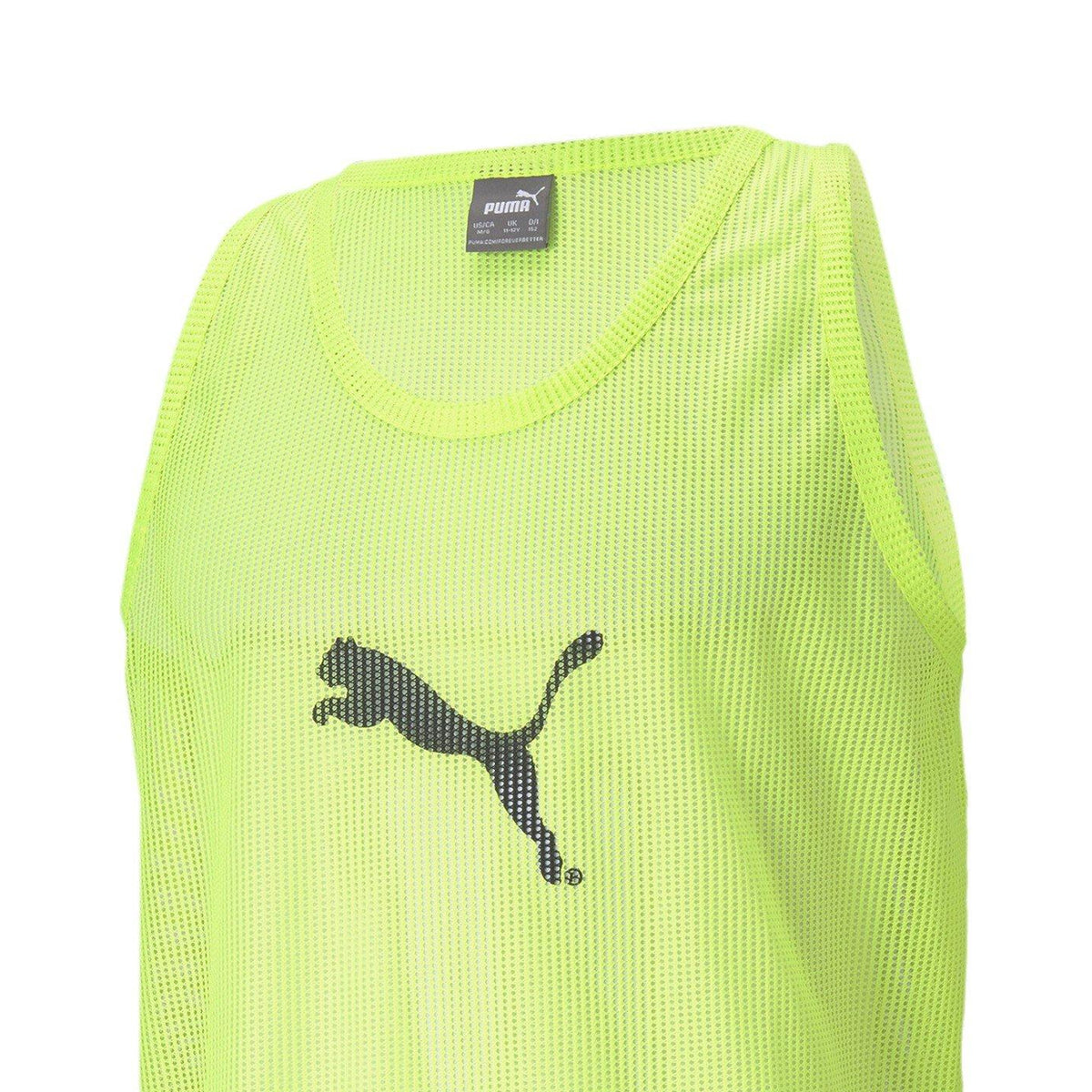 Fluorescent Yellow - Side - Puma Mens Logo Polyester Football Training Bib