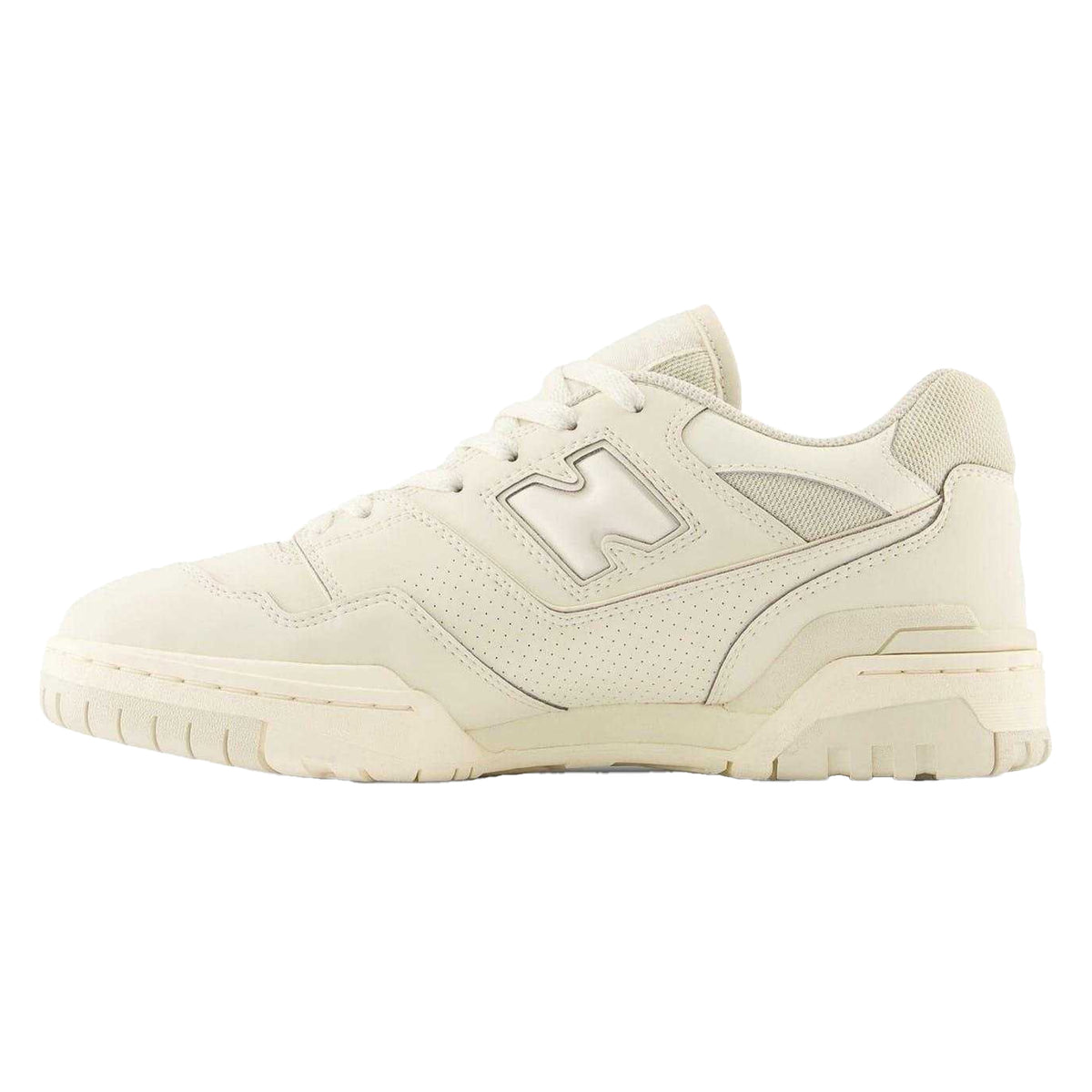 Turtledove - Side - New Balance Mens Leather Round Toe Flat Trainers