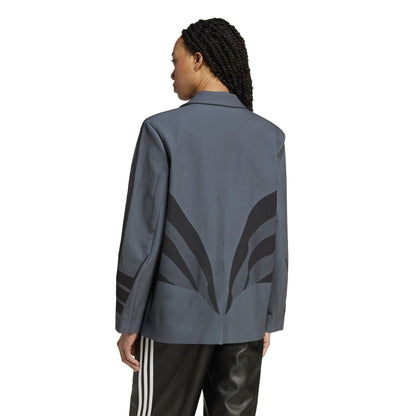 Carbon - Back - Adidas Womens-Ladies Atlanta Long-Sleeved Blazer