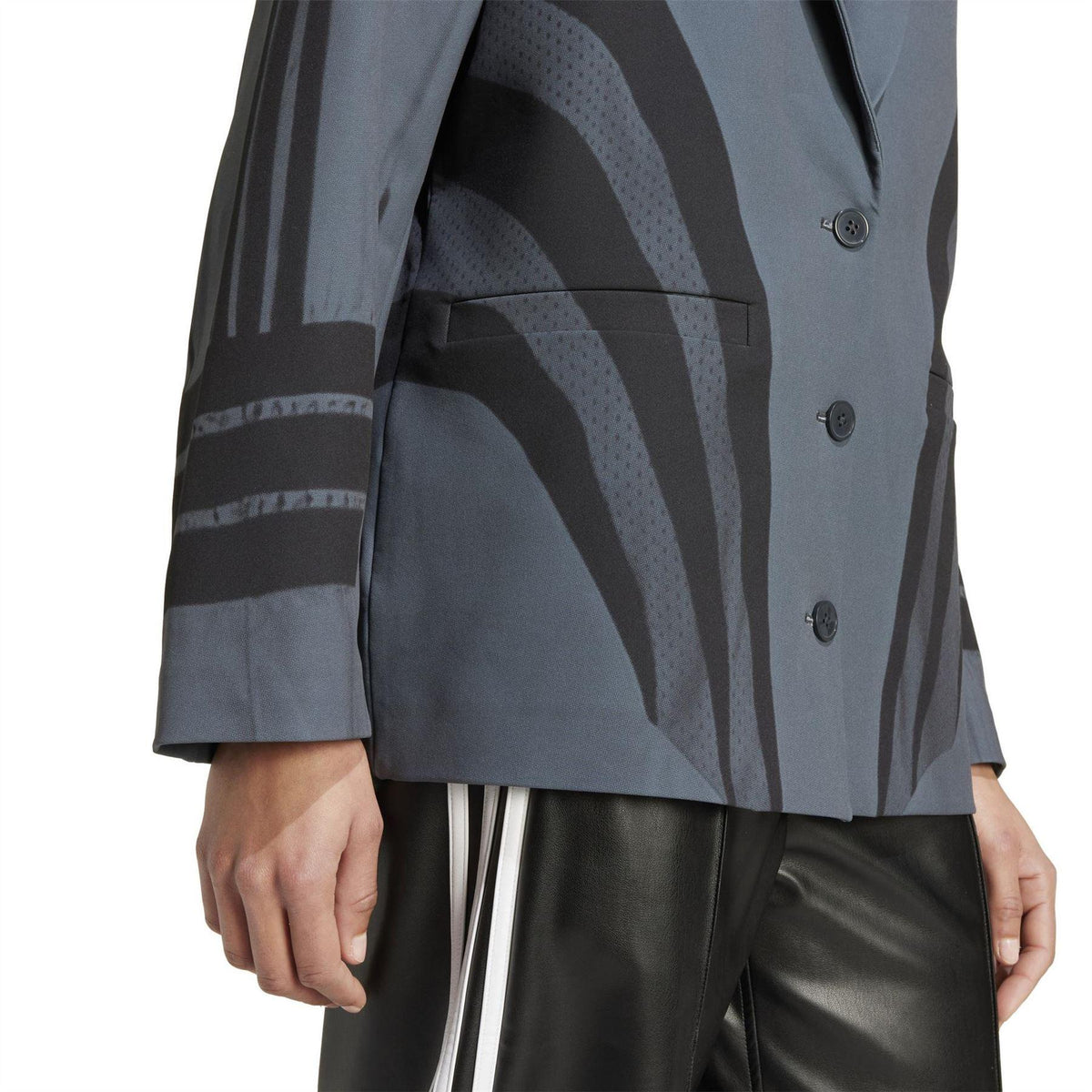 Carbon - Lifestyle - Adidas Womens-Ladies Atlanta Long-Sleeved Blazer