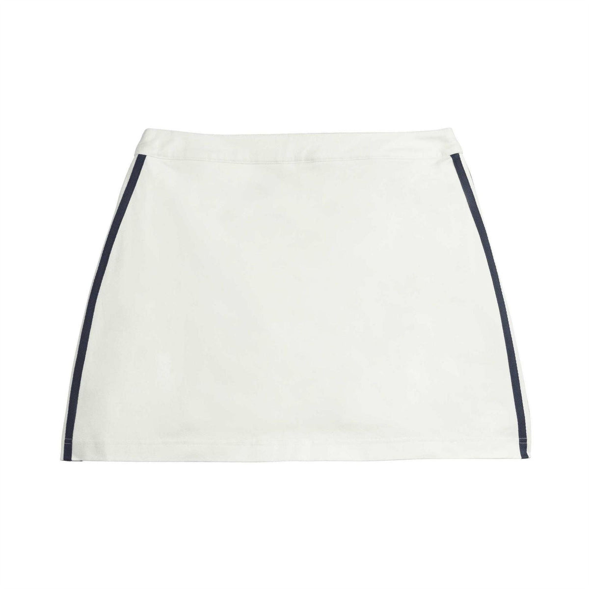 White - Back - Adidas Womens-Ladies Originals X Sporty & Rich 3 Stripes Skort