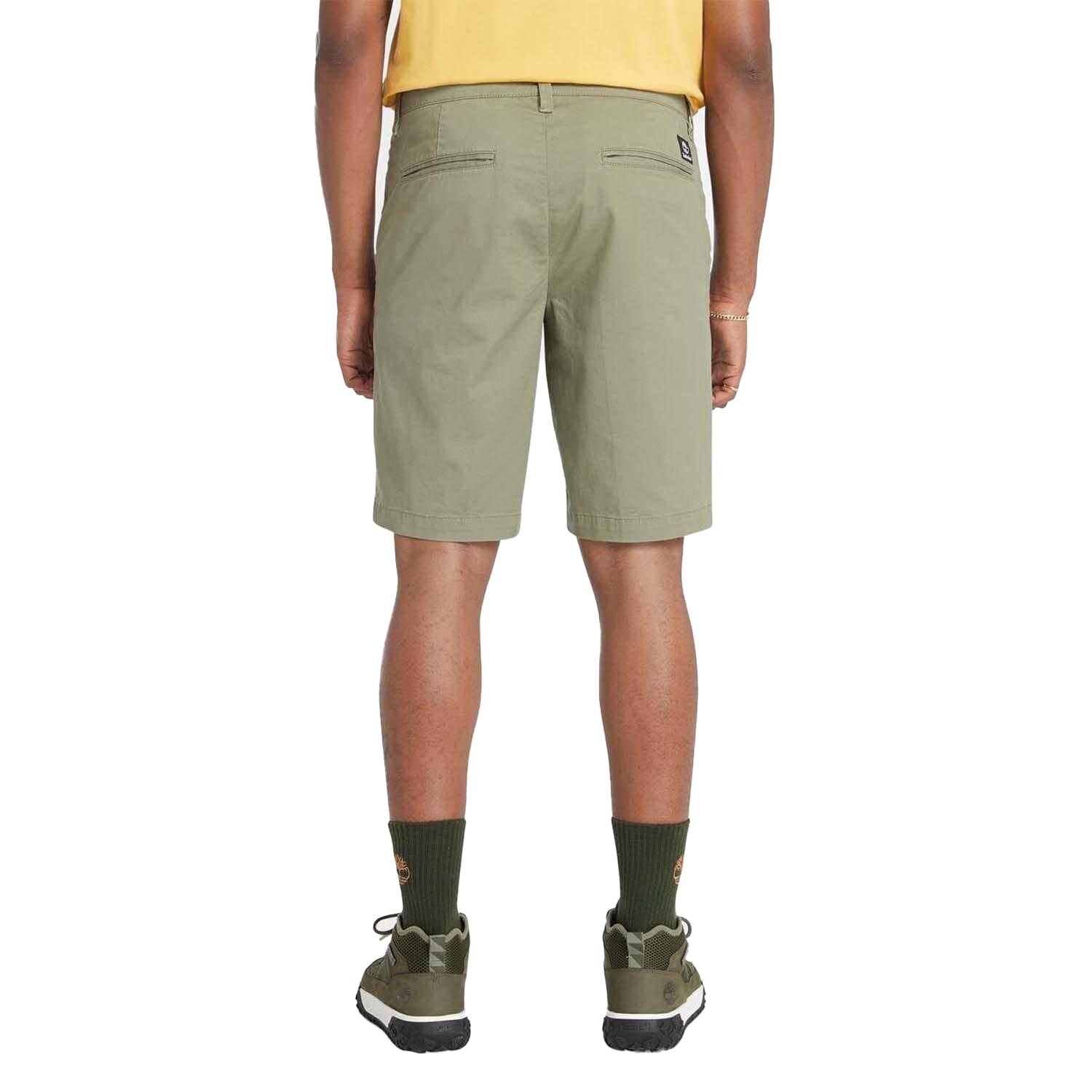 Green - Back - Timberland Mens Topsfield Twill Chino Shorts