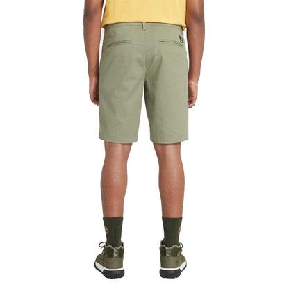 Green - Back - Timberland Mens Topsfield Twill Chino Shorts
