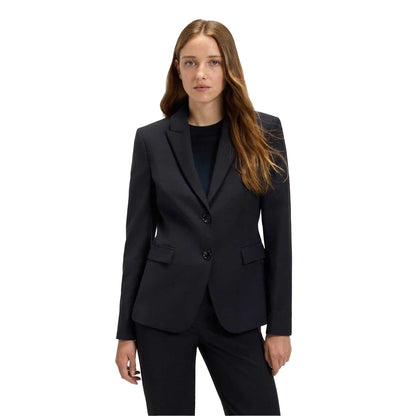 Dark Blue - Pack Shot - Boss Womens-Ladies Plain Single-Breasted Blazer