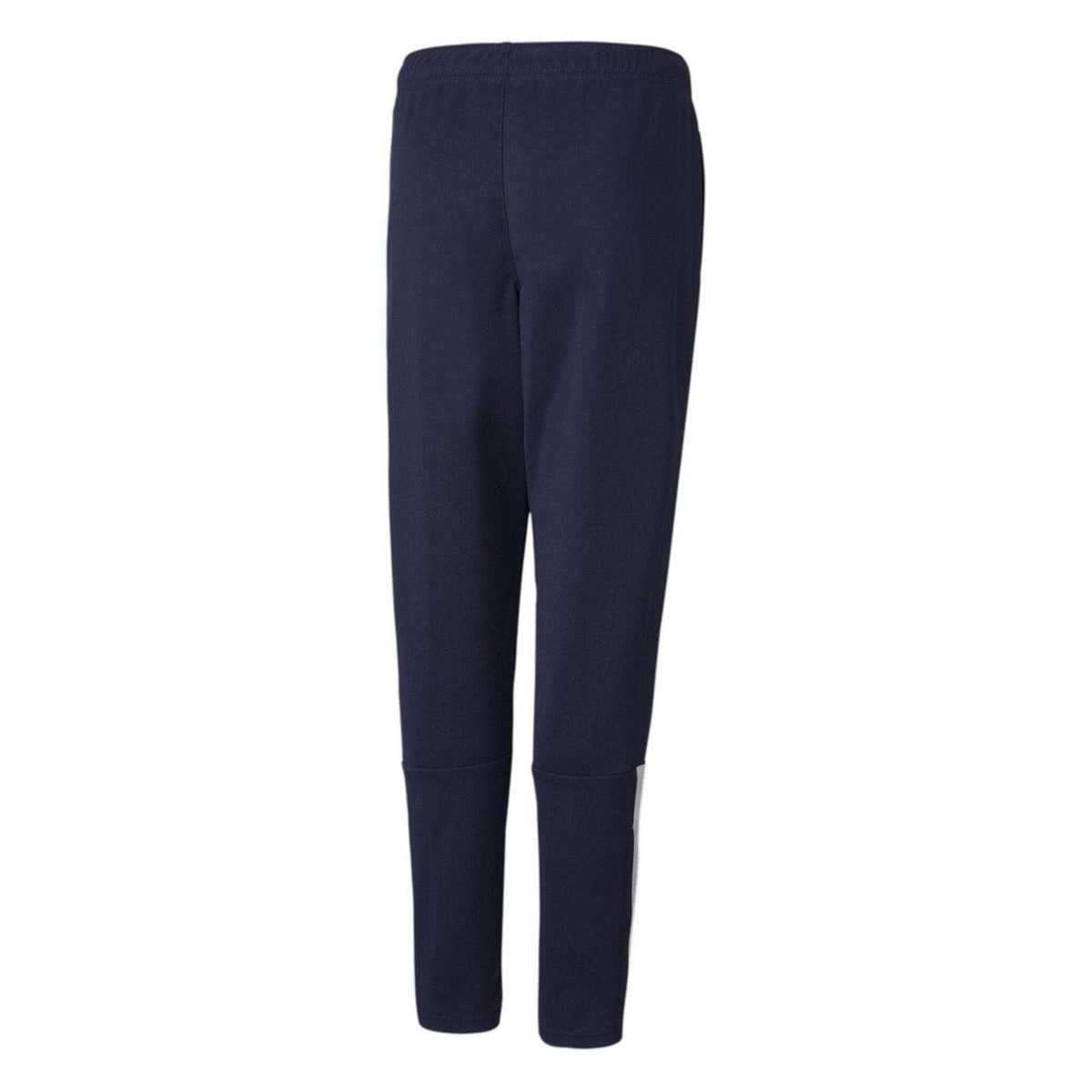 Navy-White - Back - Puma Childrens-Kids Team Liga Tapered Tracksuit Bottoms