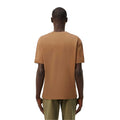 Brown - Back - Lacoste Mens Embroidered Logo Cotton T-Shirt
