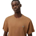 Brown - Lifestyle - Lacoste Mens Embroidered Logo Cotton T-Shirt