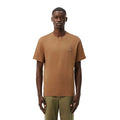 Brown - Pack Shot - Lacoste Mens Embroidered Logo Cotton T-Shirt