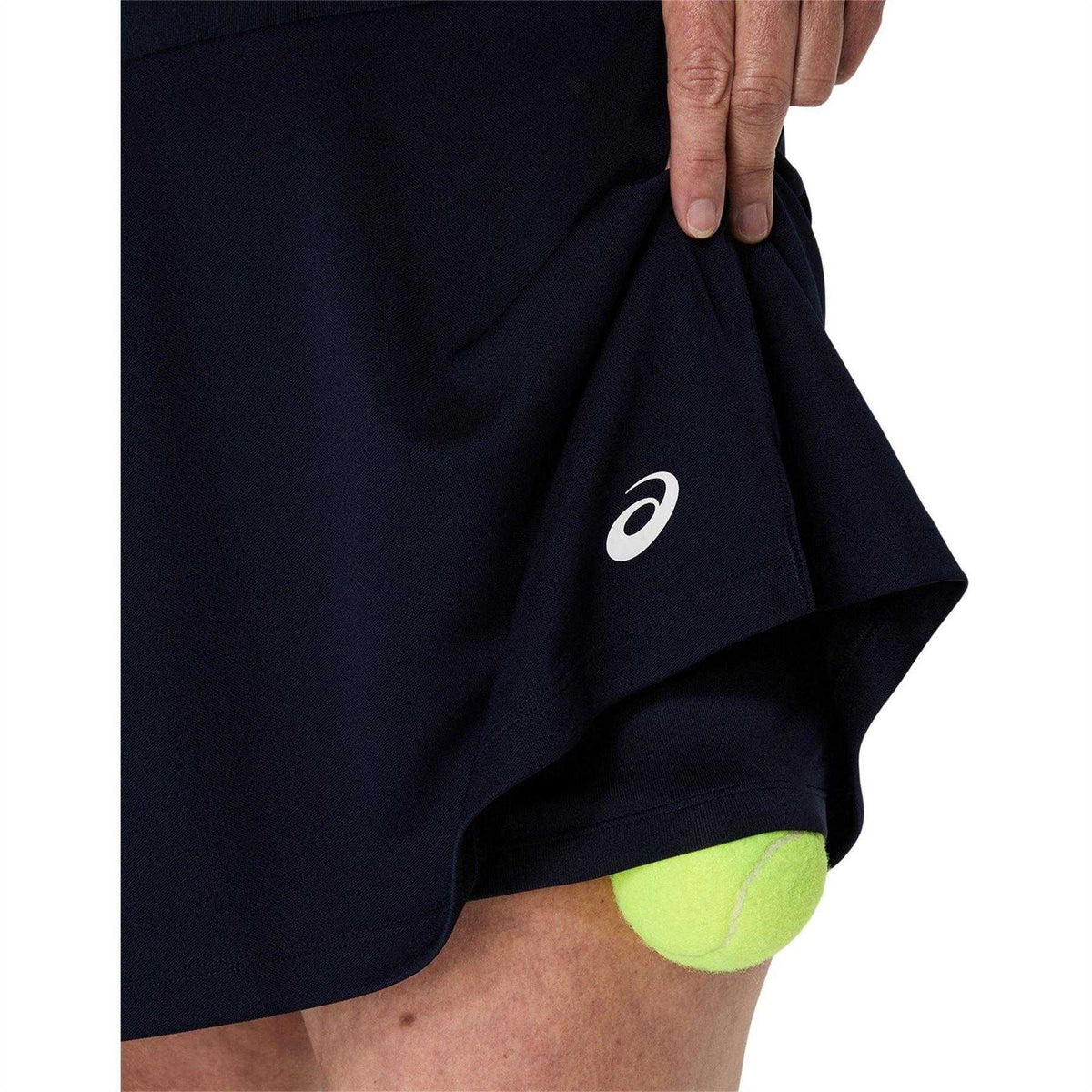 Midnight - Side - Asics Womens-Ladies Court Tennis Skirt