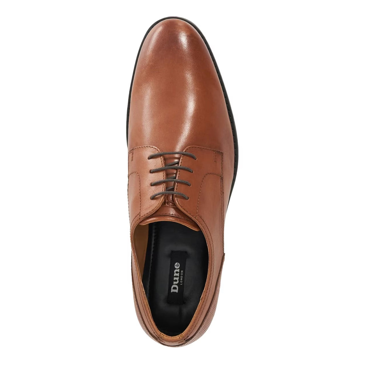 Tan - Lifestyle - Dune London Mens Soreen Leather Lace Up Oxford Shoes